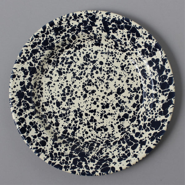 MARBLED ENAMEL PLATE NAVY