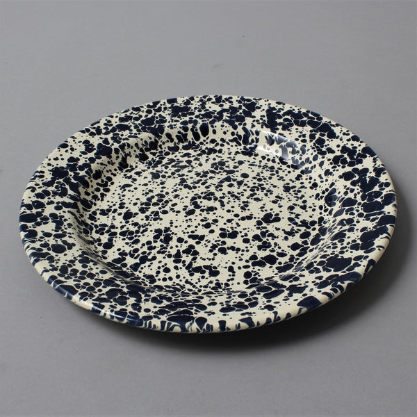 MARBLED ENAMEL PLATE NAVY